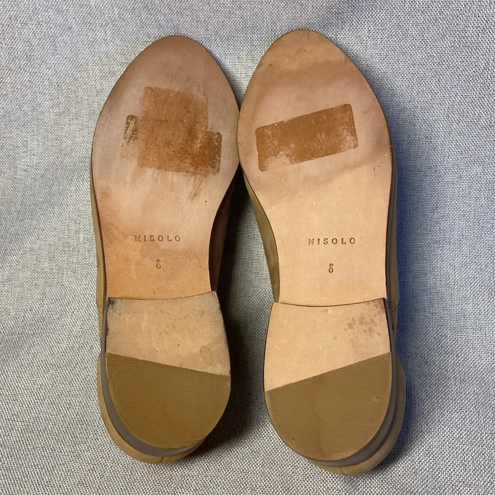 Nisolo Tan Loafers Minimalist Slip-Ons Size 8